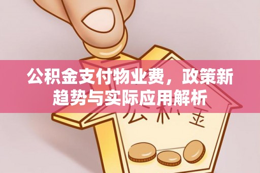 浠水公积金支付物业费，政策新趋势与实际应用解析